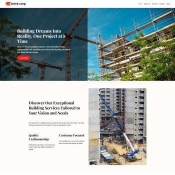 Професионална WordPress тема за строителни компании