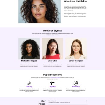Hair Salon Responsive WordPress Theme