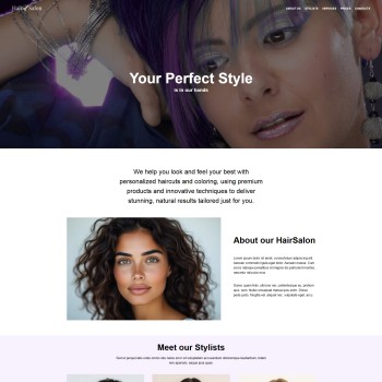 Hair Salon Responsive WordPress Theme